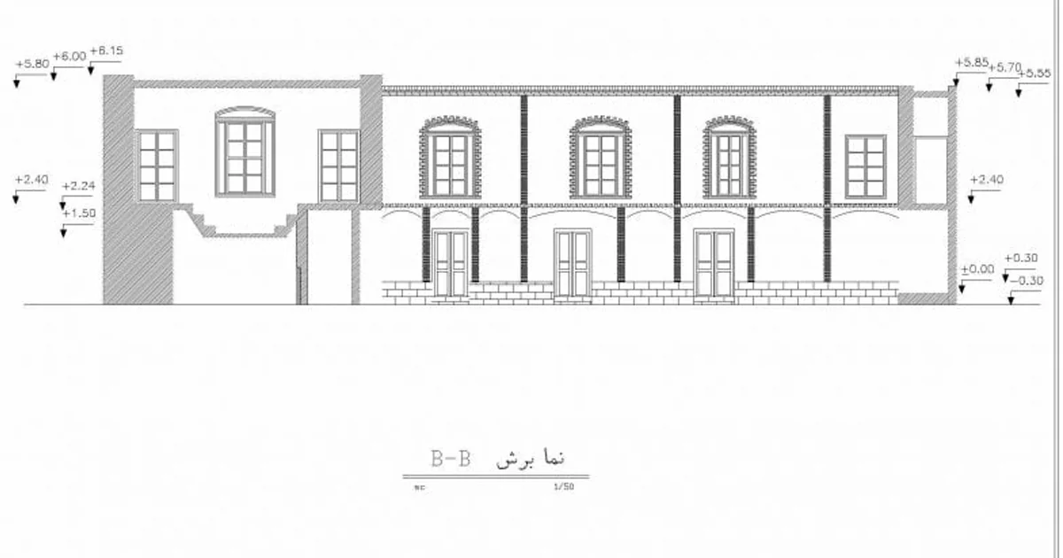 معماری و پلان خانه نعمت زاده تبریز