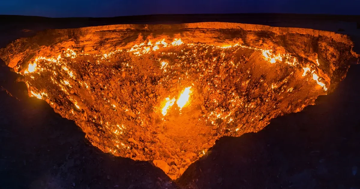 دروازه ی جهنم در ترکمنستان | The gate of hell in Turkmenistan