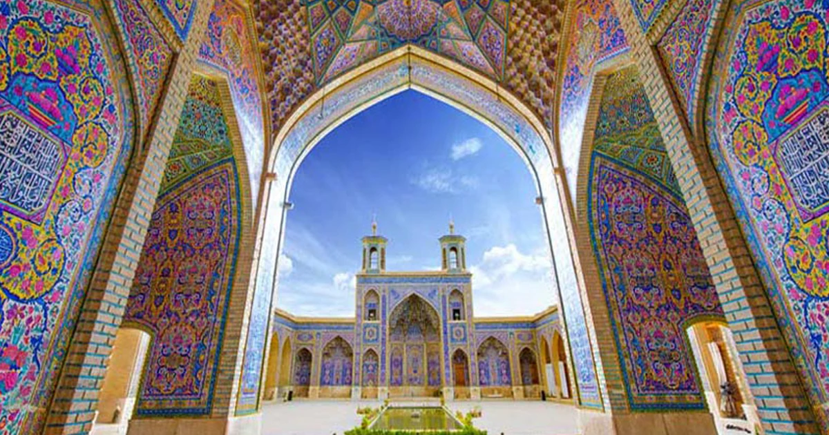 طاق مروارید؛ شاهکار معماری در ایوان شمالی مسجد نصیرالملک