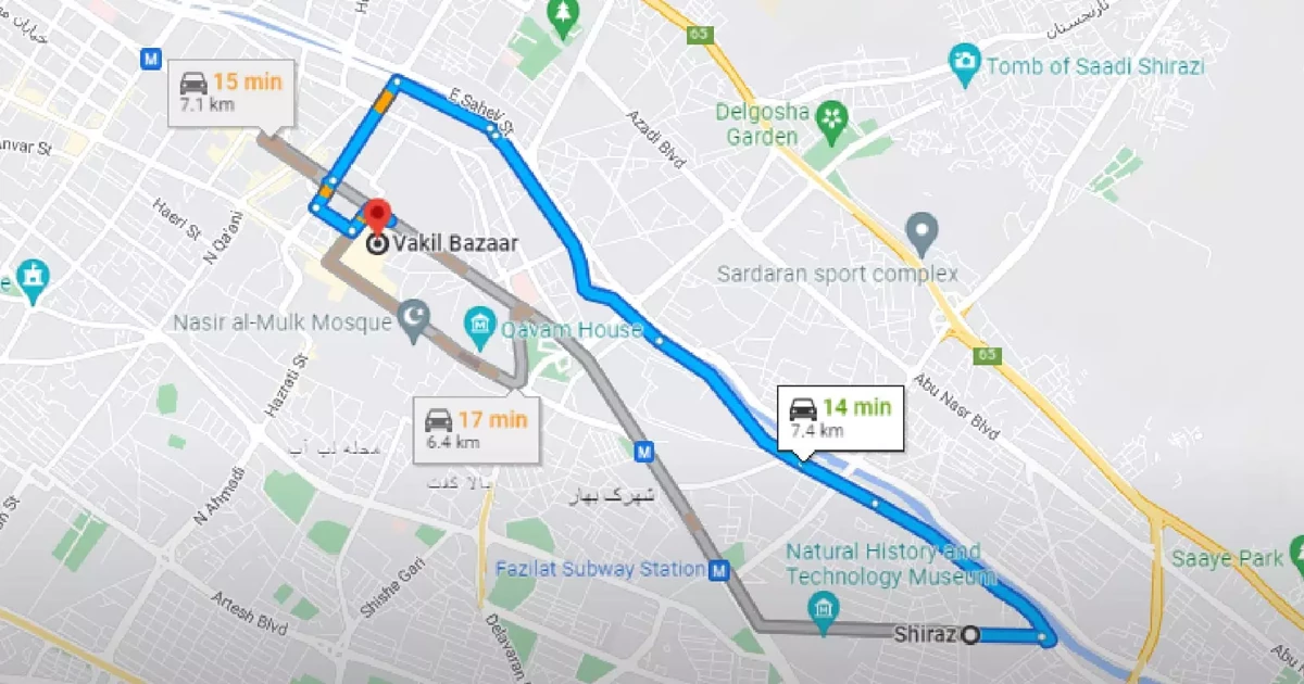 مسیر دسترسی به بازار وکیل