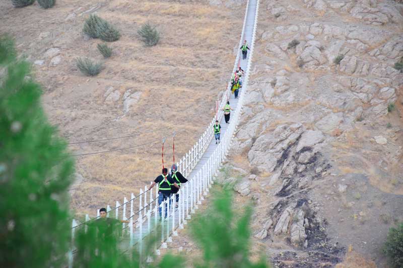 پل معلق پارک آبیدر سنندج