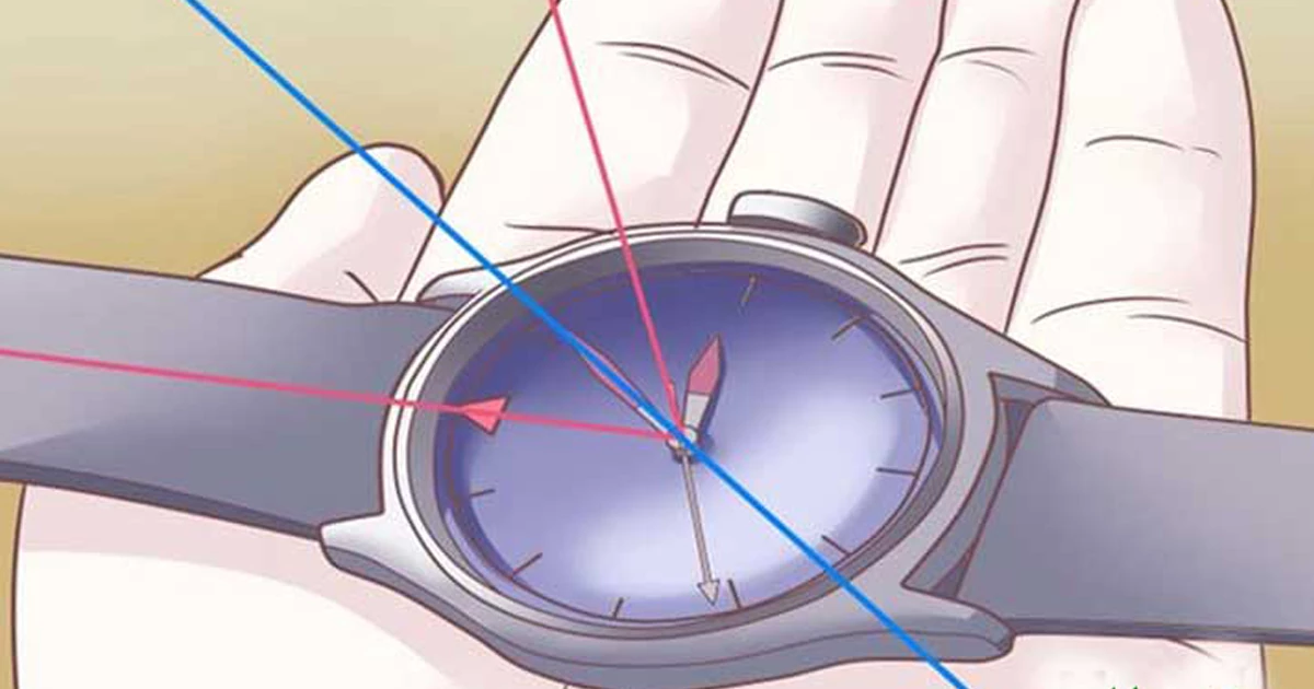 تشخیص جهات جغرافیایی با ساعت مچی عقربهدار