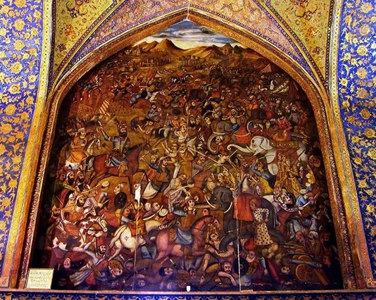 تزئینات هنری کاخ چهل ستون