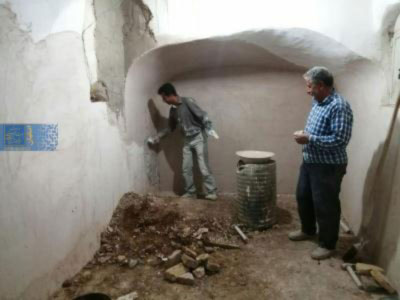 مرمت مسجد تاریخی ابوریحانه نایین