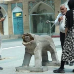 شیر سنگی امامزاده ماستی